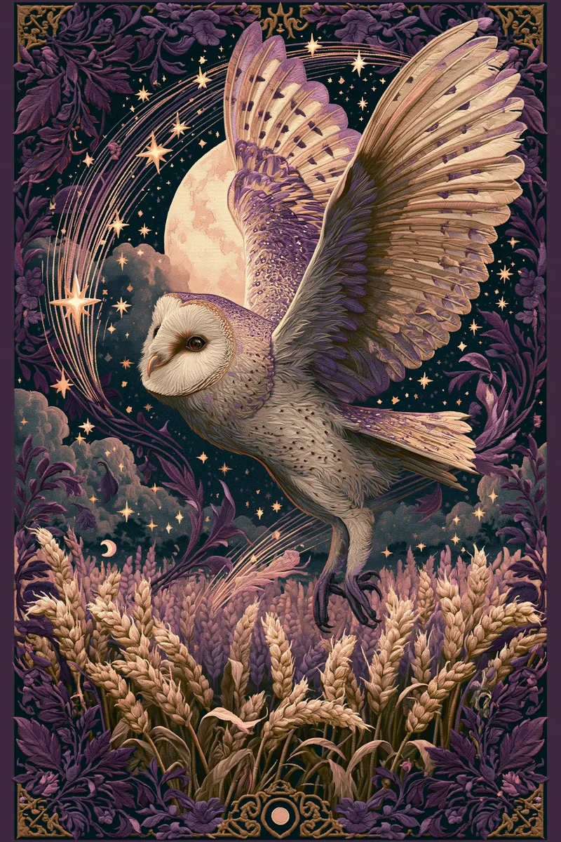 Barn Owl oracle card
